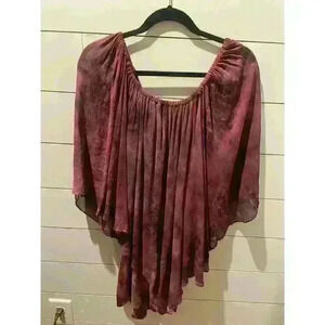 YFB,Young Fabulous and Broke Silk&Modal Tie-Dyed Draped Mini, S